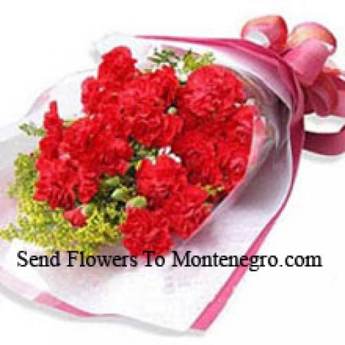 19 Wrapped Carnations