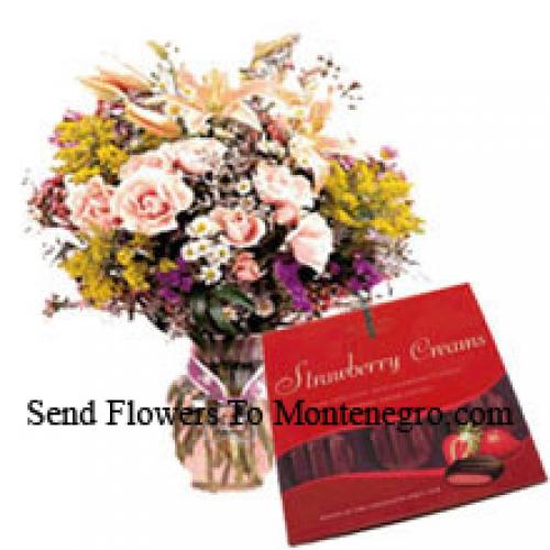 Premium Assortiment Bloemen met Geïmporteerde Chocolade